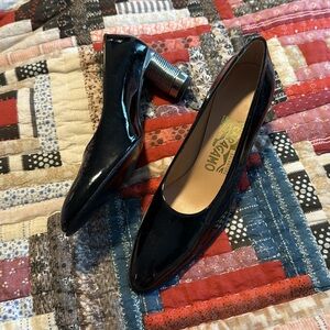 Salvatore Ferragamo Florance Steel Art Heels